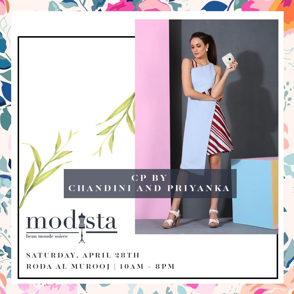 modistadxb's tweet photo. The Style, Elegance and Summer Colors is in store for you only at Modista with CP by Chandini-Priyanka !!
.
Drop by on 28th April at Roda Al Murooj from 10am - 8pm to witness the various designers.
#Modistadxb #Fashion #FashionHouse #chandinipriyankaofficial #NewDelhi https://t.co/xQilwQ08YM