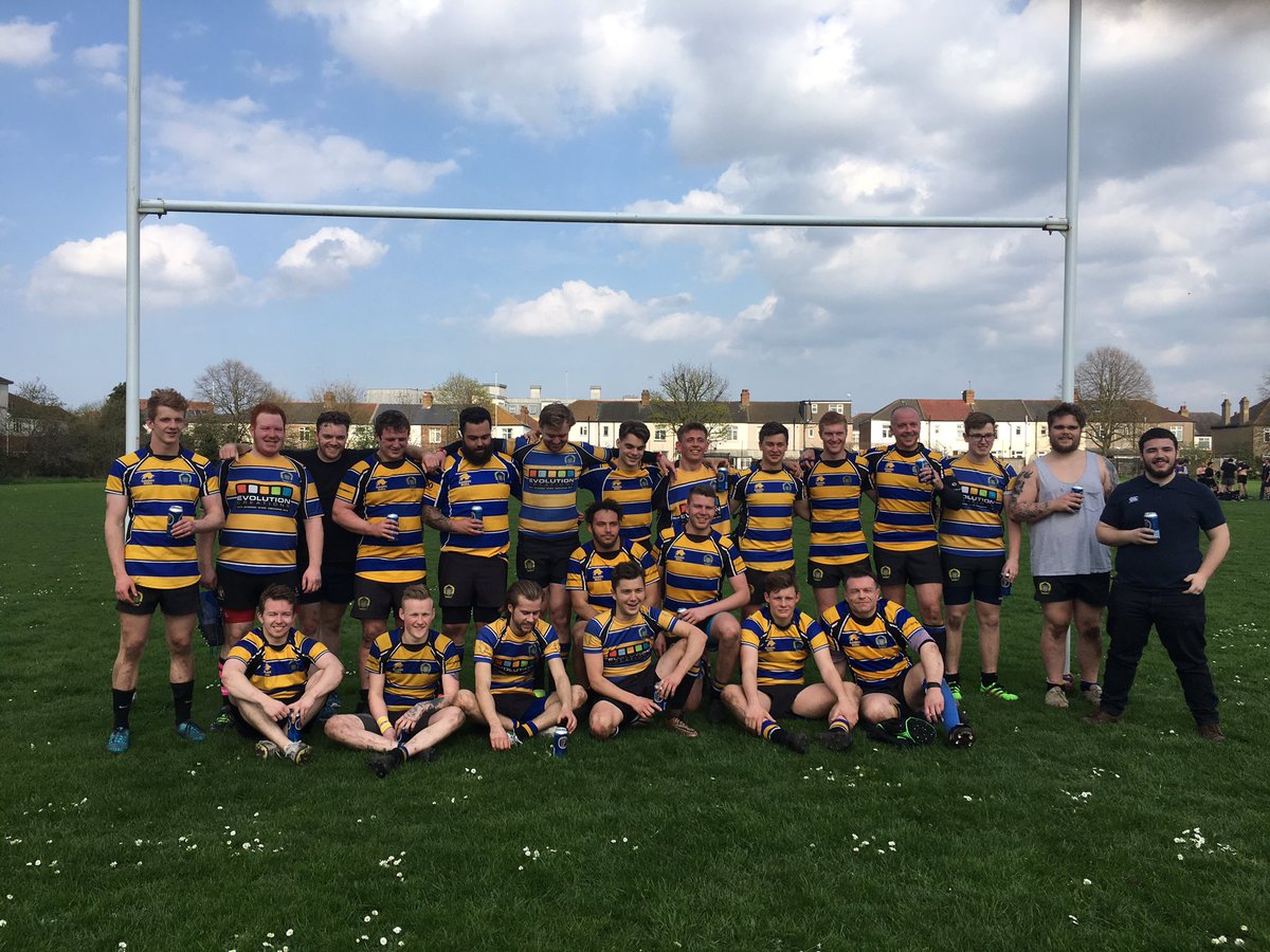 oldrutsrugby's tweet photo. The 2s are not going up but we convincingly beat Law Soc who beat us 79-0 on the first day of the season. #progress https://t.co/9ZRZtUUg9p