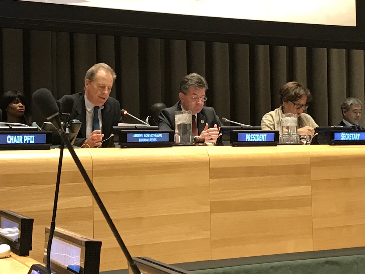 jmoore6930's tweet photo. Dialogue with the President of the General Assembly of the United Nations regarding Indigenous Participation #UNPFII17 https://t.co/HKr5mCKS0c