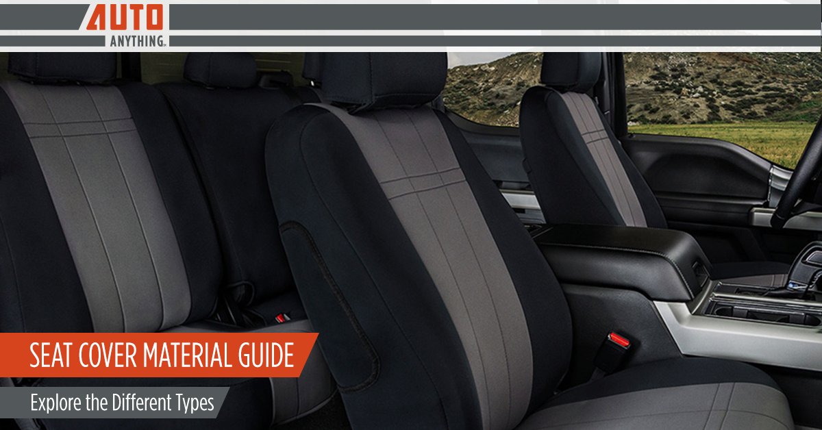 AutoAnything's tweet image. The quick &amp;amp; easy guide to learning about the different types of seat cover materials available for your vehicle: autoanything.me/2EScB0x

#AutoAnything #seats #seatcovers