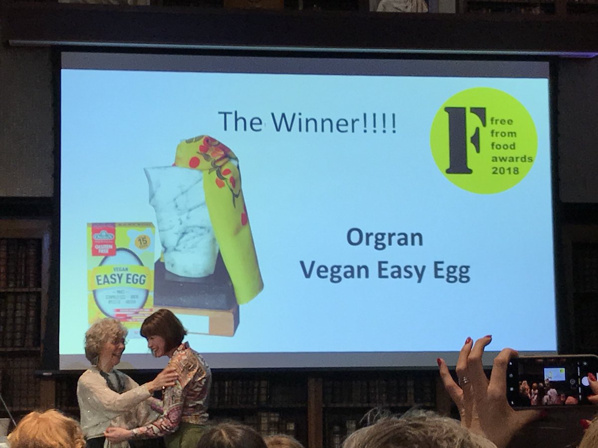 Orgran wins Best Product <a href="/FFFoodAwards/">Free From Awards</a> 18 #freefrom #fffa18 #veganegg #freefromegg
