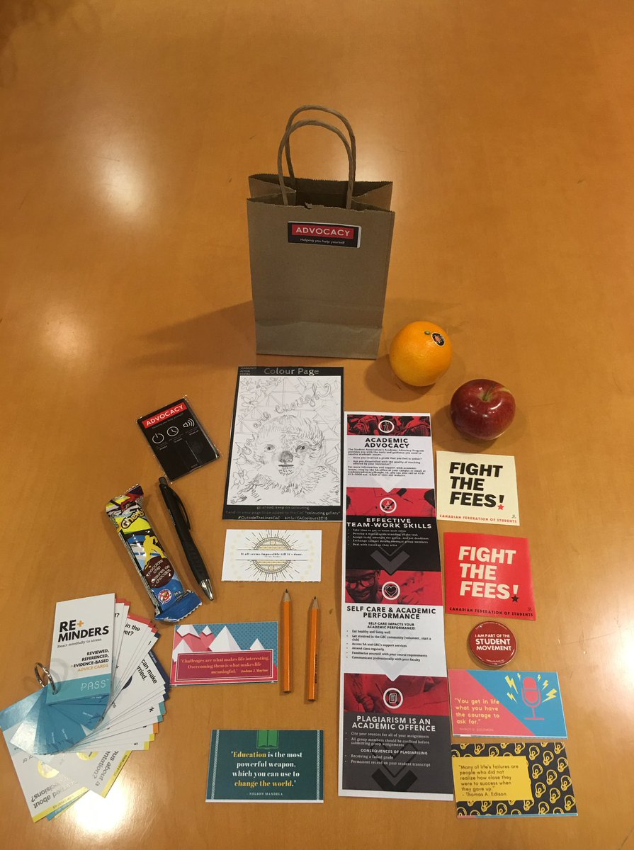 sagbc's tweet image. This week our Academic Advocacy team are handing out exam care packages. 

Get yours between 11 a.m. and 1 p.m. 

Casa Loma Student Centre, E building 1st floor. 
St. James: Outside of the SA office, room 147.
Waterfront: Main lobby (Thursday, 1:30 p.m. to 4:30 p.m.)