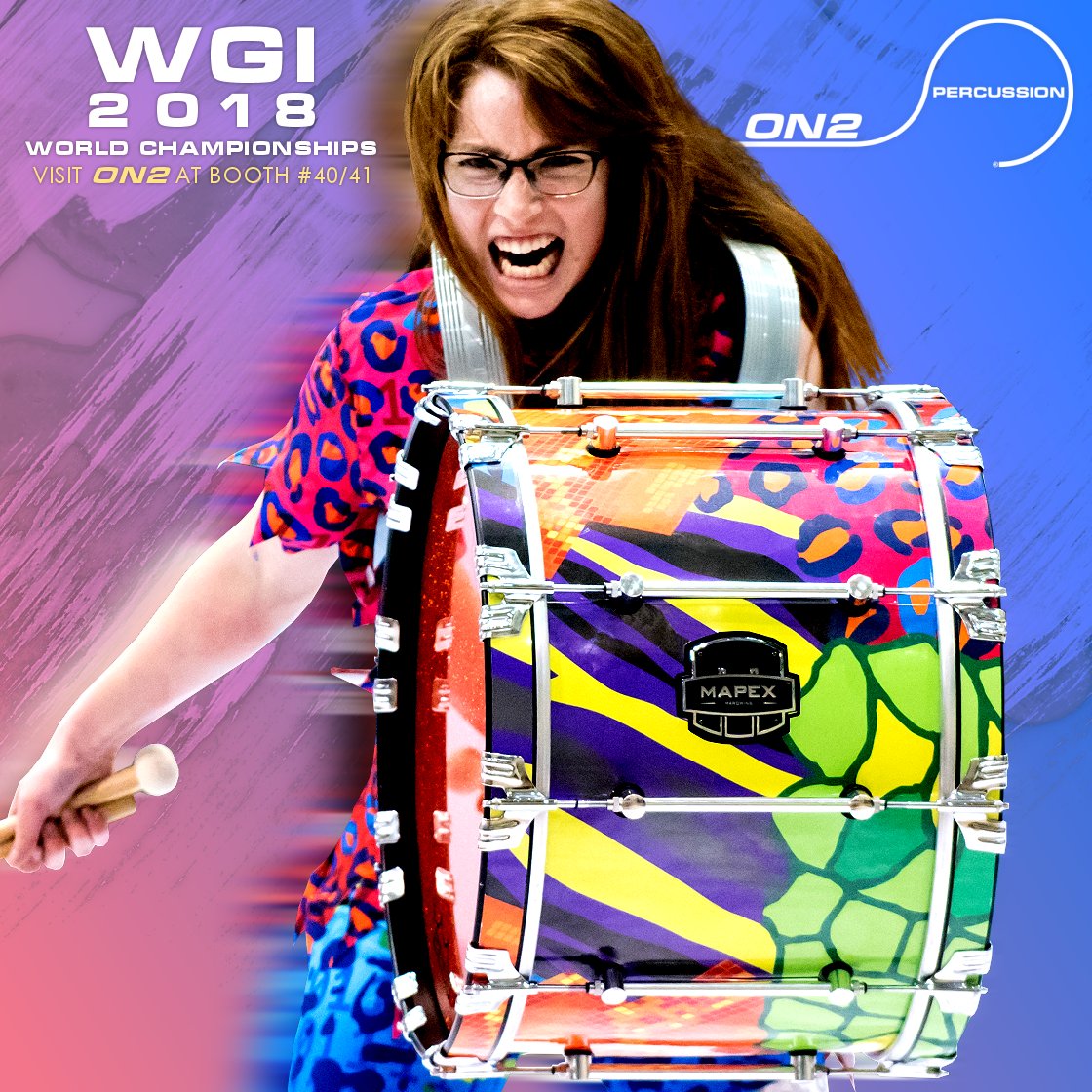ON2Percussion's tweet photo. WGI 2018 World Championships
Be sure to visit us at booth #40/41 April 19-21.
https://t.co/uCXXSy2seP
#ONPercussion #DrumSlips #WGI18 @Matrix_Indoor @WGIpercussion https://t.co/2qgb3DIrxz