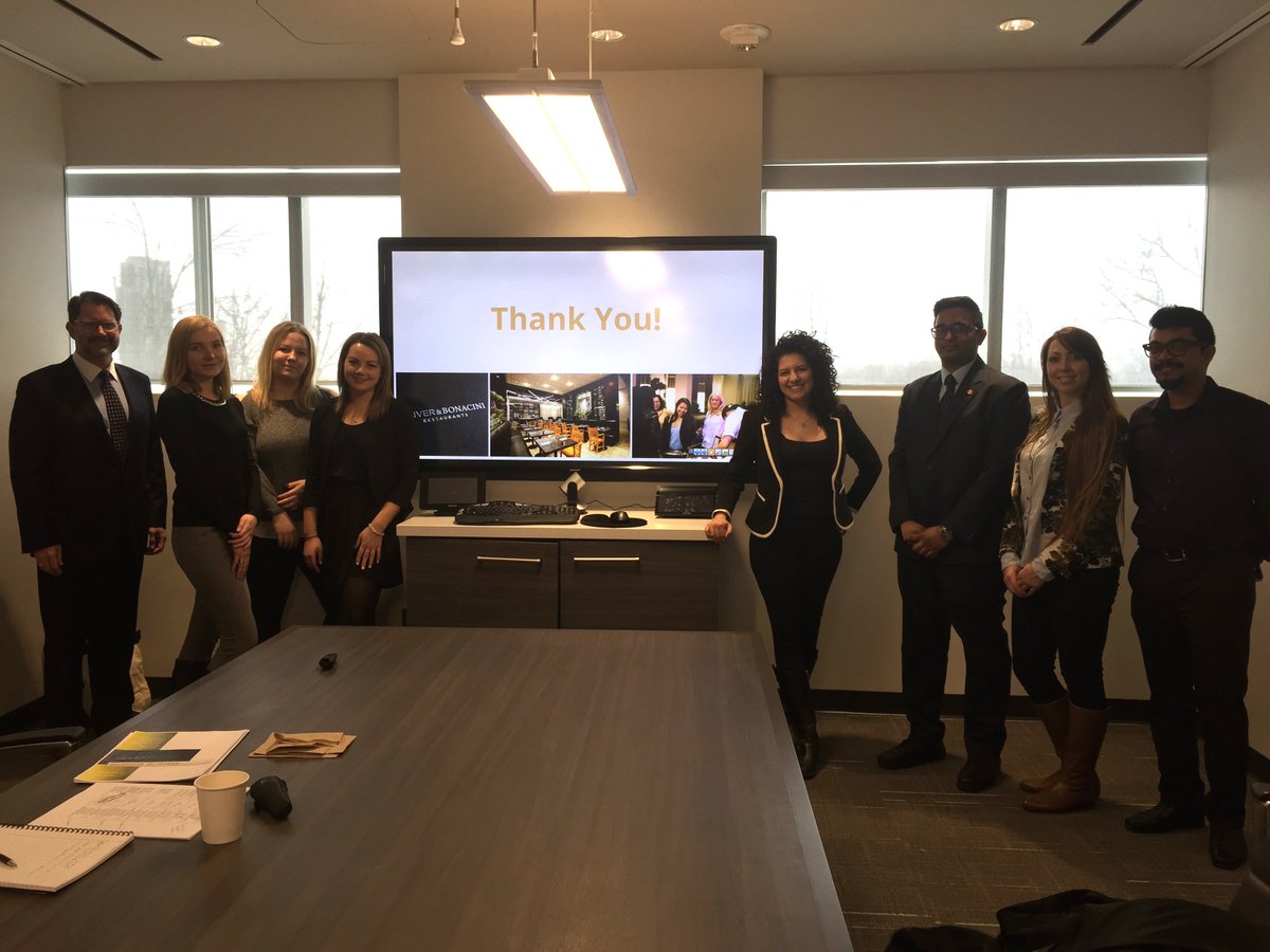 Thank you to our friends from @OliverBonacini for joining us today to watch our top two #Hospitality student groups present their business cases - your participation is a core part of the learning here at #HumberHRT!