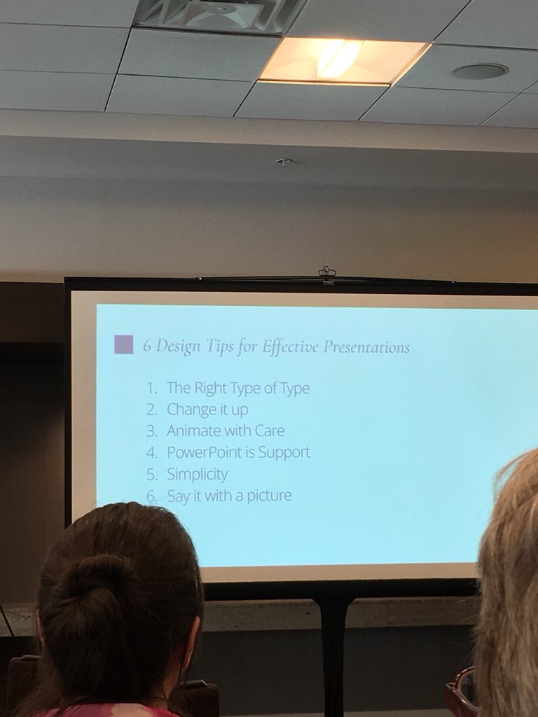 kellistaley's tweet photo. @robertstorer #cosugi18 presentation tips https://t.co/Y90iwYYZLe