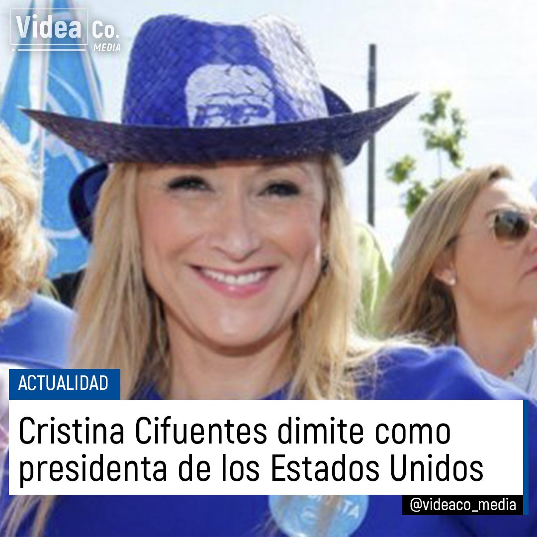 videaCo_Media's tweet photo. ‼️ #NOTICIAS | Cristina #Cifuentes dimite como Presidenta de los EEUU
 💬La lideresa del PP madrileño estaría dispuesta a  renunciar también a su premio Oscar en vistas a demostrar su inocencia #YoRenuncio https://t.co/nuBt1d965S
