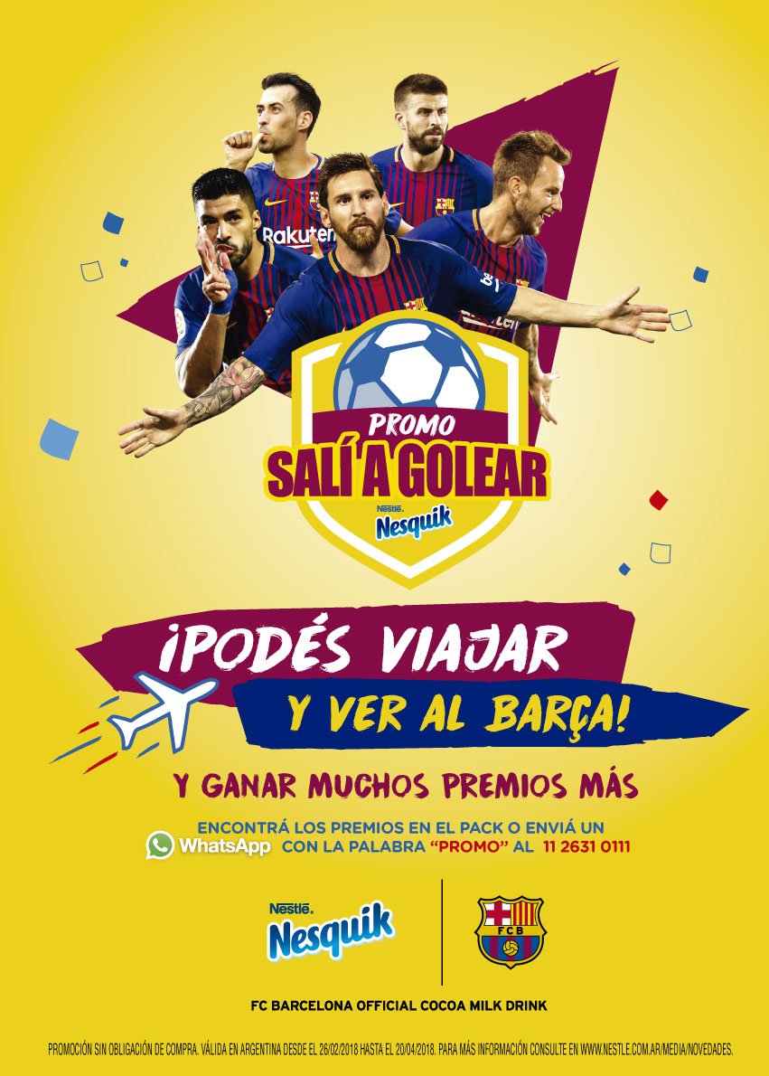 PromoredArg's tweet photo. Faltan muy pocos días para que termine la promo y Nesquik quiere que salgas a golear!!!
¡Participá! https://t.co/dV5CpLipCt