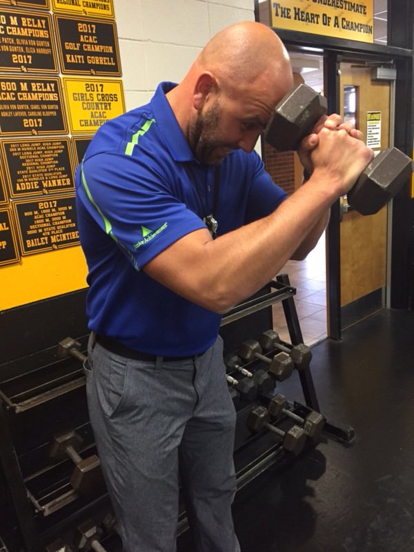 samassmedia's tweet photo. This is the frustration Mr. Lehman felt when he found out that the track meet was cancelled ONCE AGAIN for the cold! https://t.co/5jcwDbeDtj