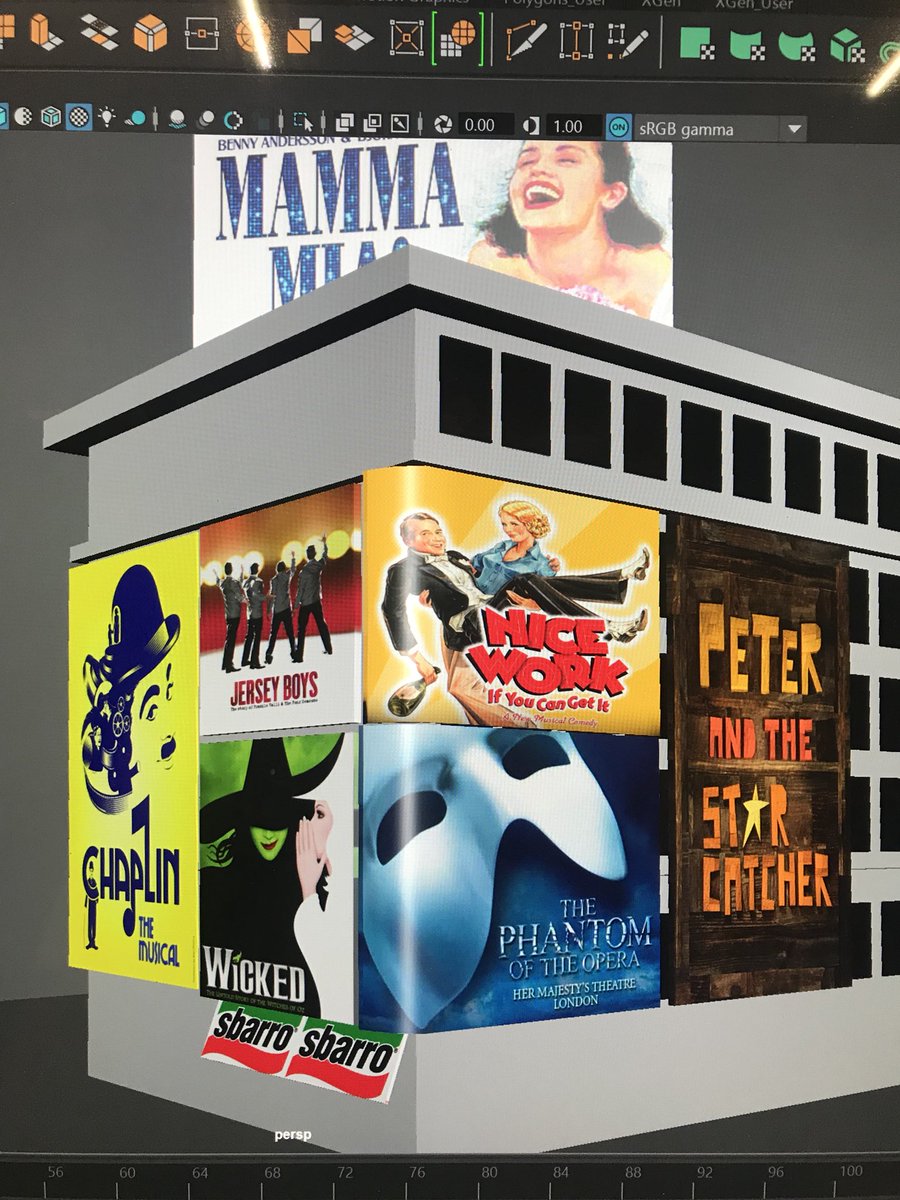 Final project progress #BroadwayNYC #3DModeling