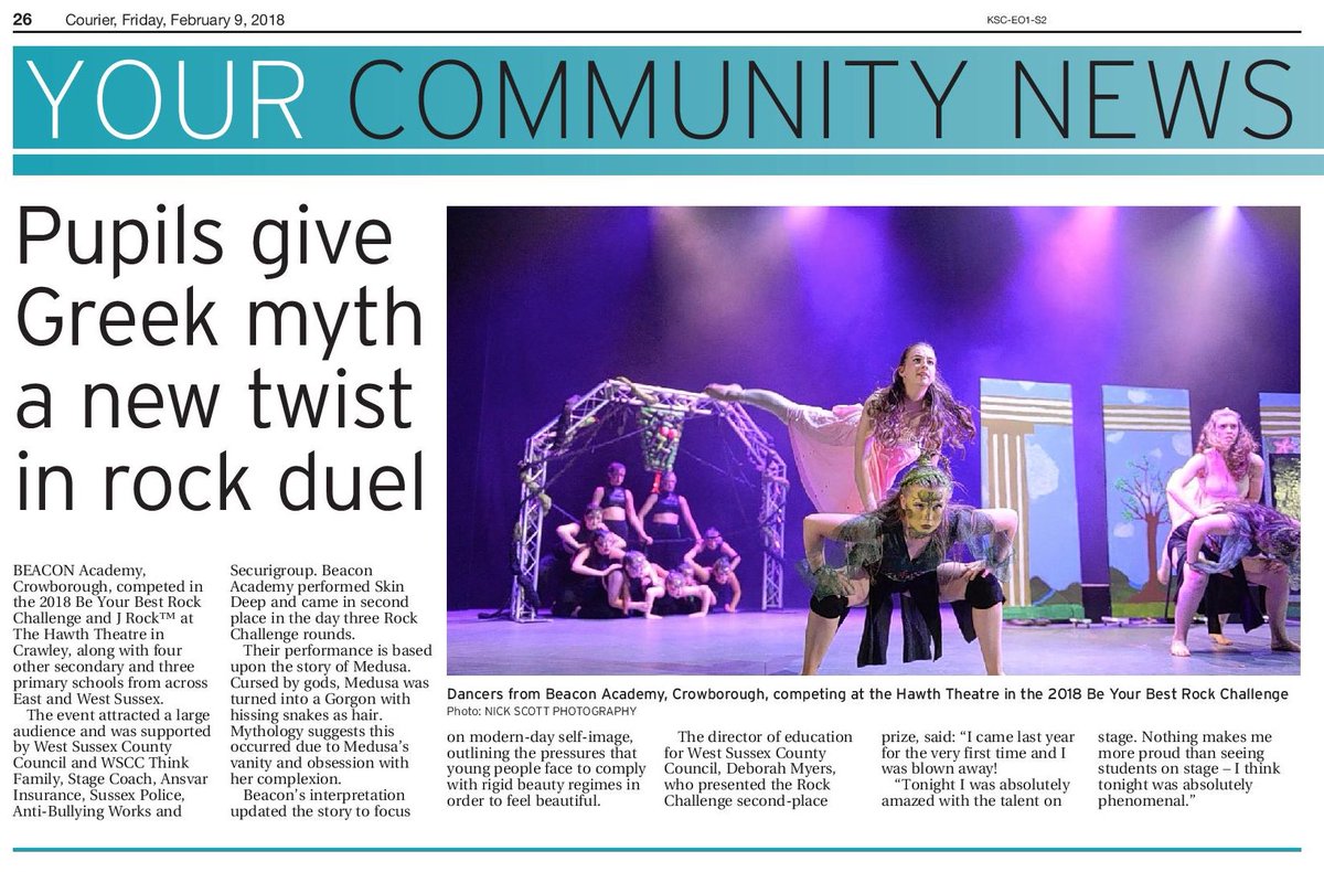 Another great write up for <a href="/Beacon_Academy/">Beacon Academy</a> at this years Rock Challenge. Looking forward to see this piece again at the Spring Dance Festival 2018