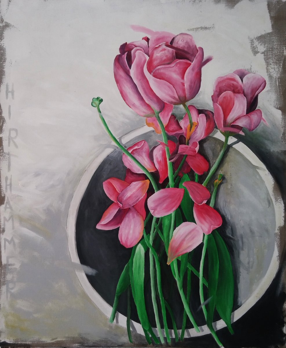 JosefHirthammer's tweet photo. tulips forever. 120 cm x 160 cm, Acryl on canvas https://t.co/blfpHhKhGs