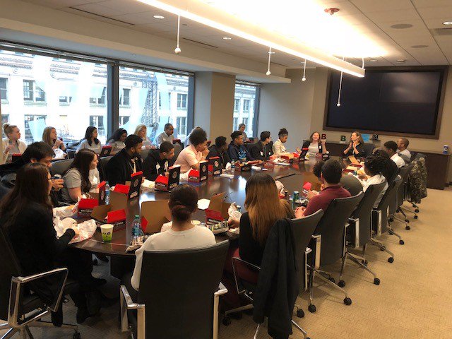 TransUnion's tweet photo. This was a great event! MT @MercyHome Thanks to #TransUnion for hosting a job skills training for our young people! As the school year begins to wind down &amp; the summer approaches, many of our boys &amp; girls are gearing up to apply for internships and summer jobs! #LifeAtTU https://t.co/S90G2Zr1I5