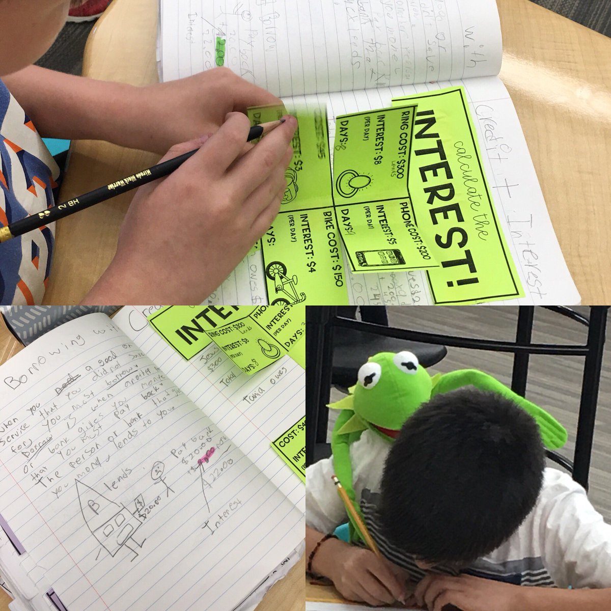 MsLiliReyna's tweet image. Calculating the cost of interest when using credit to purchase unplanned spending @MahaffeyKISD #financialfun