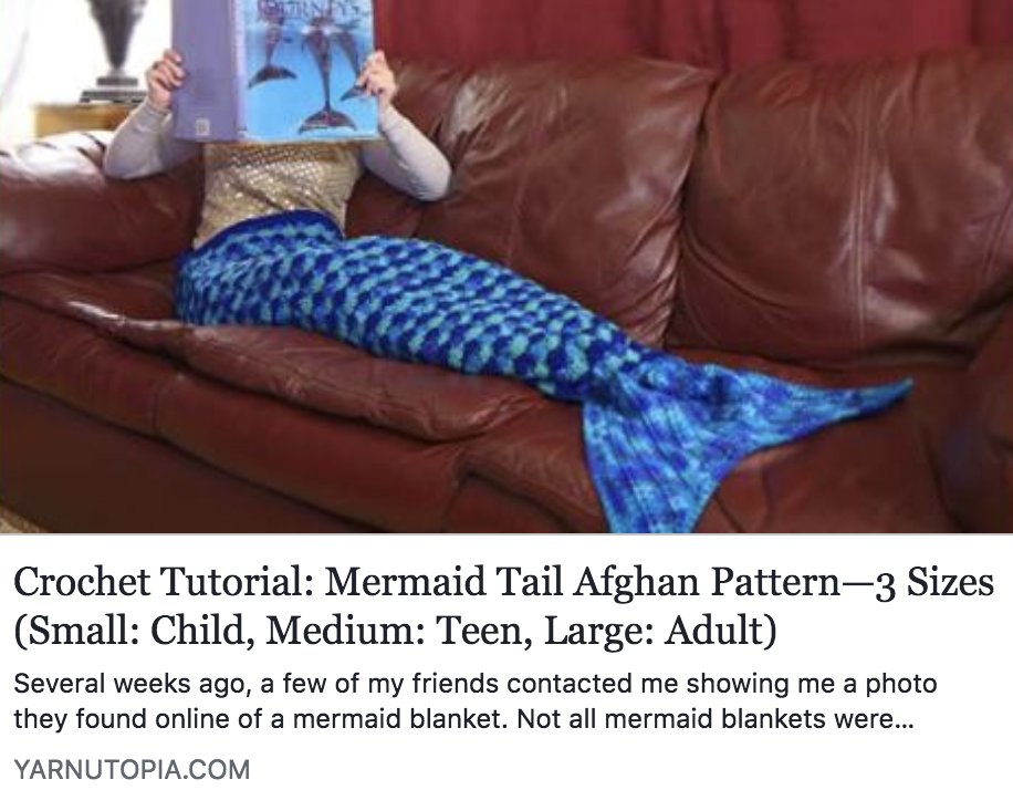 YarnPop's tweet image. #Crochet Tutorial: Mermaid Tail #AfghanPattern—3 Sizes bit.ly/1P7n3FD #crochetpattern #crochetartist #crochetgiftidea