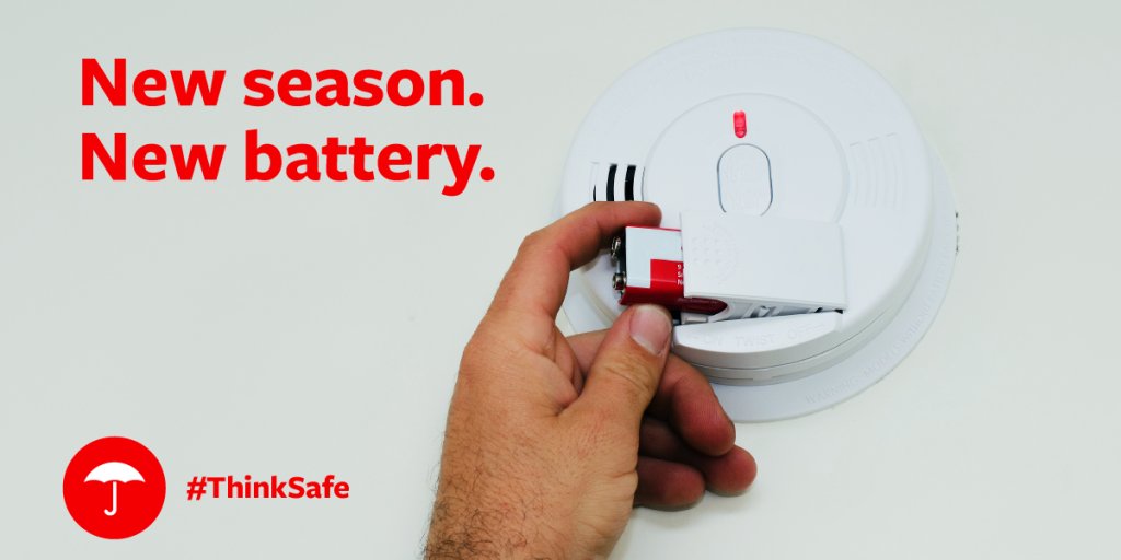 Have you changed the batteries in your smoke detectors lately? Spring is a great time to do so. Share our tips: tkpl.us/aig4u #ThinkSafe