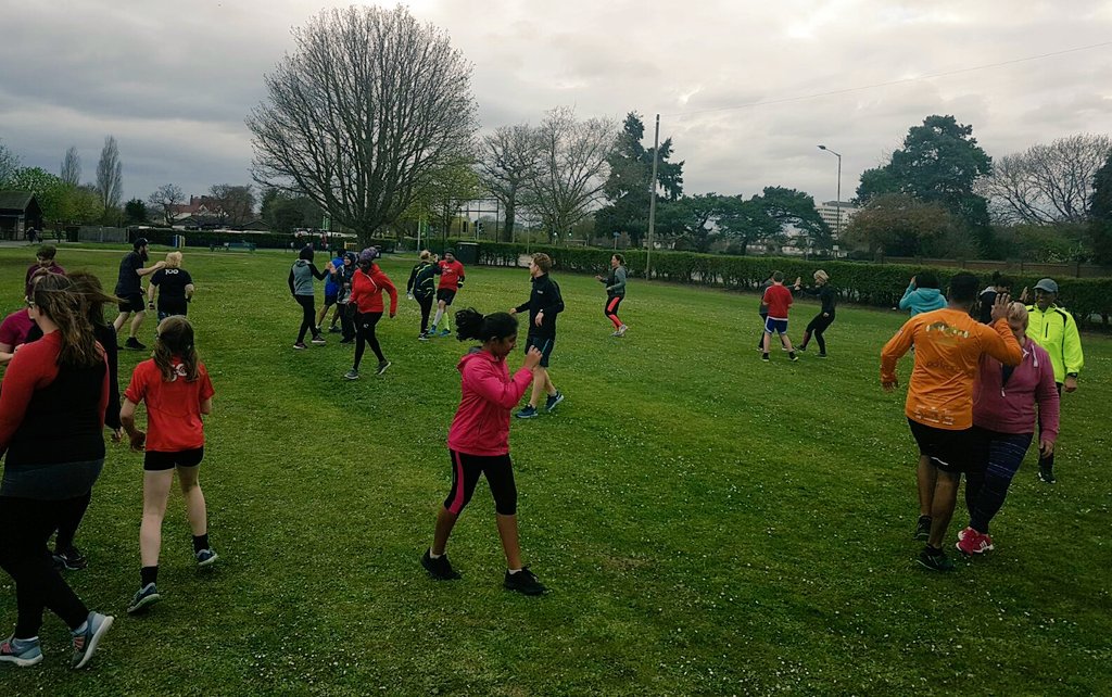 ActiveSlough's tweet photo. Our Running Groups were back with a bang 💥 tonight at Upton Court Park 🌳
Absolutely bumper turnout for our free sessions 💚👣😊 after the Easter break!
Next session...
Weds, 18.30 at Mercian Rec🌳 in Cippenham 📌
#RunwithActiveSlough
#LoveSloughParks
#GetFit4Free https://t.co/O5SWRGOZ7k