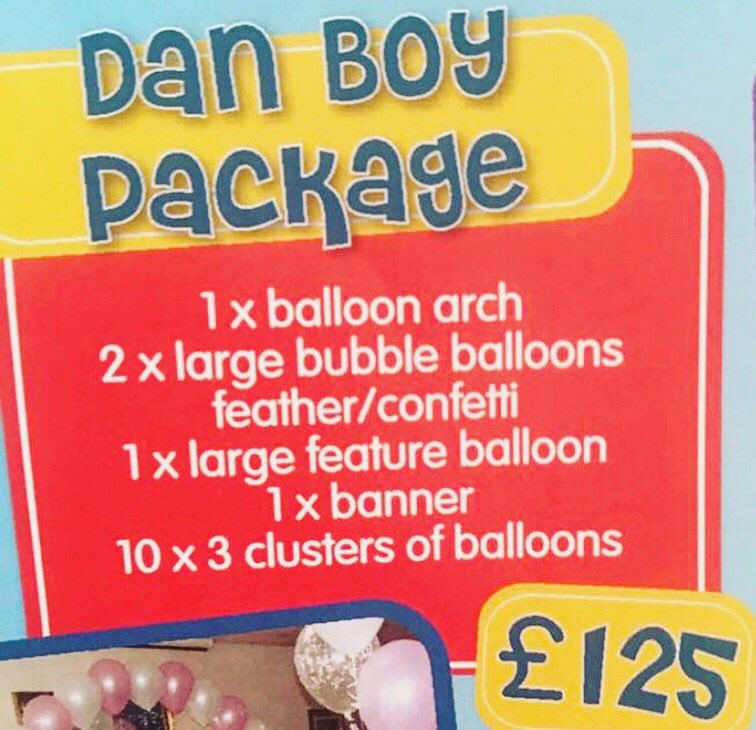 💙💜💚Some of our popular packages, perfect to suit any budget! Prices start from £75! 💙💜💚 #partypackages #personalisedballoons #balloonsforalloccasions #dennyspartybox