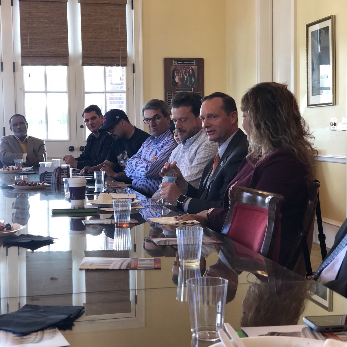 BedrosianCenter's tweet photo. We are learning so much from Robert McKenrick from the Greater Los Angeles Healthcare System of the U.S. Dept of Veterans Affairs.
#leadership #veterans #governance #meetchallenges #service #community #civics #publicgood https://t.co/ZssS1G6nqh