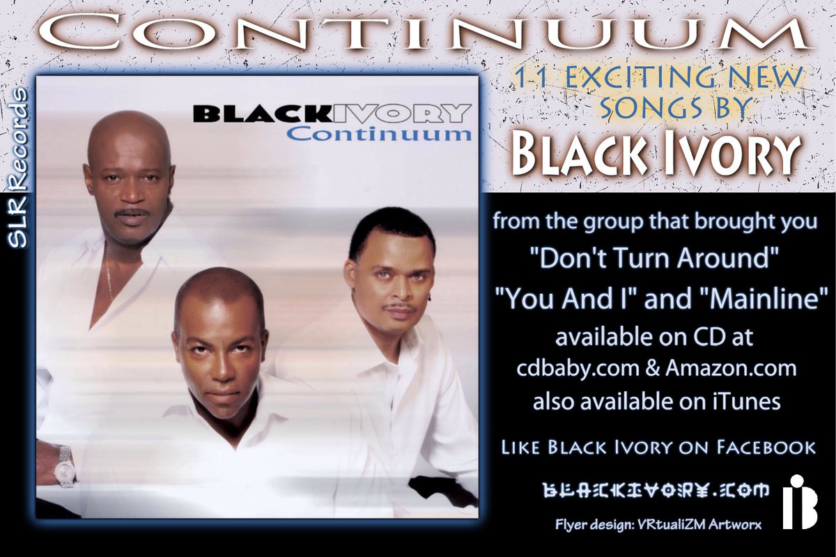 StuartBascombe's tweet photo. Don't neglect to check out Black Ivory's CD - Continuum available at https://t.co/s2sVPnqAcA , on iTunes, Amazon and more. Also check out our website at https://t.co/enE7gEmLFJ #originalclassicsoul #blackivory #leroyburgess #russellpatterson #stuartbascombe https://t.co/H9EMpZs6IZ