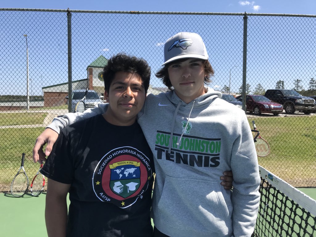 sjhscoachadams's tweet photo. Come out and support these two special young men tomorrow at 3:30 for their last home tennis match. @SJHSTrojans #SeniorNight #beatcleveland #TrojanPride https://t.co/09oMRooDmV
