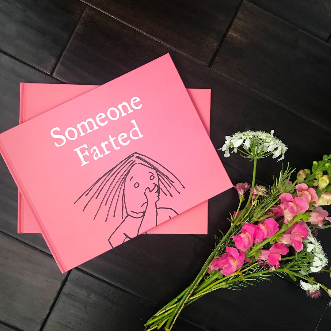 SimonKIDS's tweet photo. Happy #BookBirthday to #SomeoneFarted by @BruceEricKaplan! https://t.co/VbhgmpKoA1