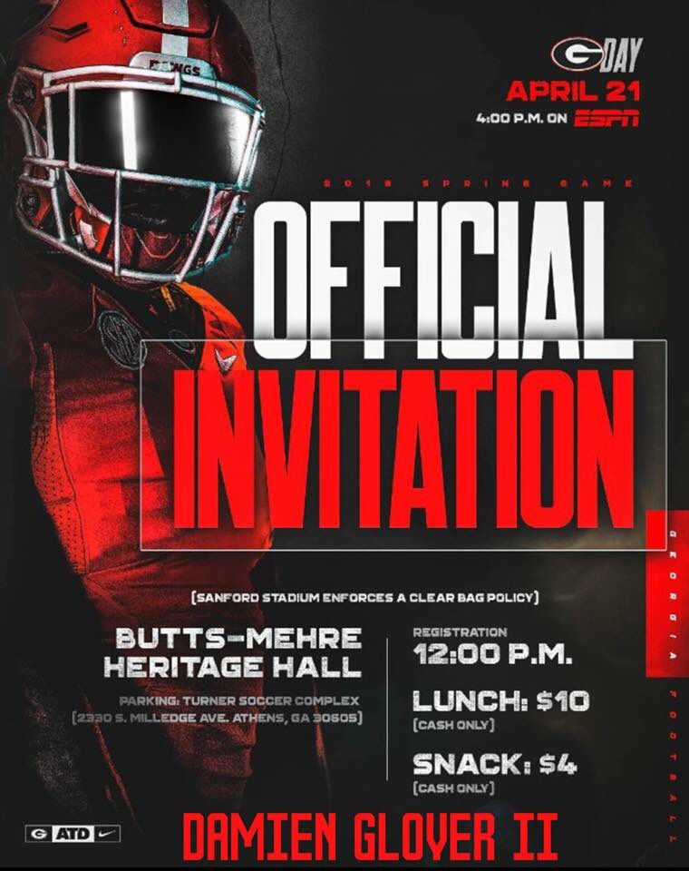 Dareall_24's tweet photo. Shocked but blessed &amp; humbled to be invited to UGA G-Day game 💯🏈✊🏽 #Godawgs 🐶 #offseasongrind😎 #onewayornoway👆🏾 #LLB24🙏🏾 #igotusmama💯 https://t.co/8fMJDRdihI