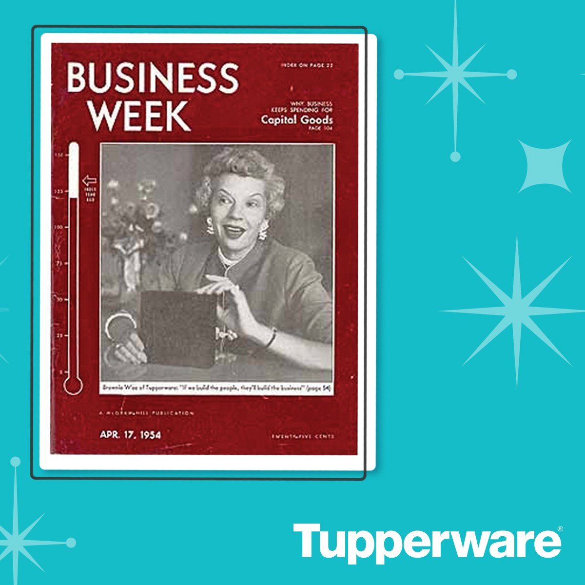 Tupperware on Twitter: "Did you know...that on this day, 64 years ago, Brownie  Wise was the FIRST woman to be featured on the cover of Business Week? Talk  about #girlpower! https://t.co/M4H3dRuclc" /