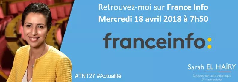 sarahelhairy's tweet photo. ➡️Retrouvez moi 🎙demain matin à 🕗 7h50 sur @franceinfo 📺 #actulité #TNT27 https://t.co/12e2eU8HMD