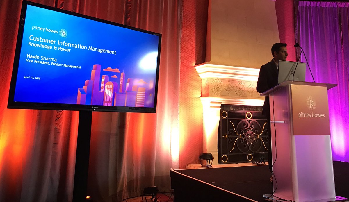 MarkSmithISG's tweet photo. @PitneyBowes Info mgt leader @MDMGuru talks strategy & products at #pitneybowesdata on its focus on customer - robust framework & approach #knowledgefabric https://t.co/KnTR4m4DoE