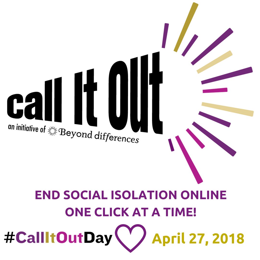 BeyondDiff's tweet photo. Social isolation doesn't only happen in the lunch room. It can also happen online. #CallItOutDay - End social isolation online one click at a time.
Free Curriculum: https://t.co/rxKPe9doHQ https://t.co/V4Re4k1SwQ