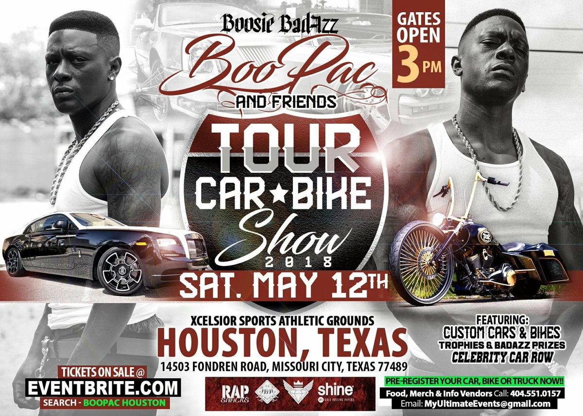leledup77's tweet photo. Boosie BadAZZ #BOOPACTOUR to H-Town Car &amp; Bike Show
Tickets On Sale 
https://t.co/H4NnZKhKXr…/boopac-and-friends-car-and-bike-show
#xcelsiorsports #virtualeminence #djsondemandtv #xperiencondemandtv #fithop #hot97media #mzlele #houston #missouricity #Louisiana #Texas https://t.co/MvFvimUj3t
