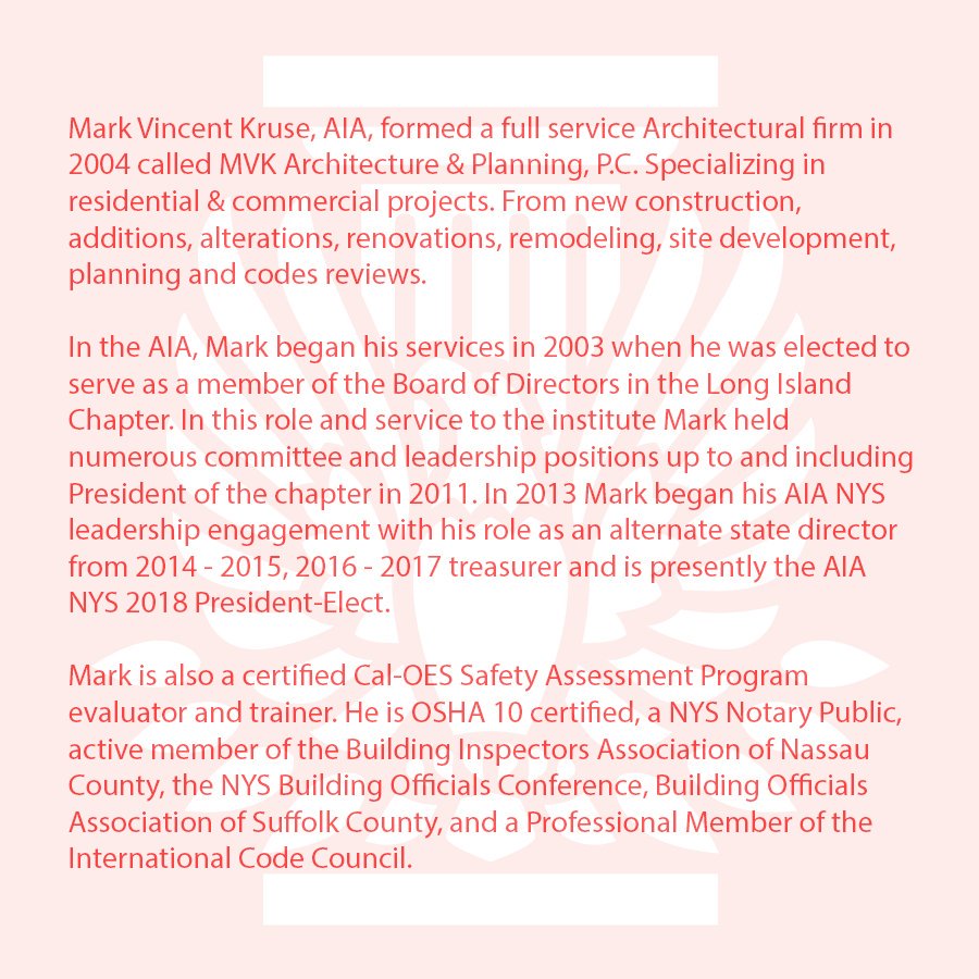 aiaqueens's tweet photo. Mark Vincent Kruse, AIA will be joining us this Thursday, April 19th, for our 'WHY AIA?' event. Swipe to the right to learn more about him. #WhyAIA #AIALeadership #AIAQueens 

You can RSVP at: https://t.co/9J1InNRUZS https://t.co/GMgou41myk