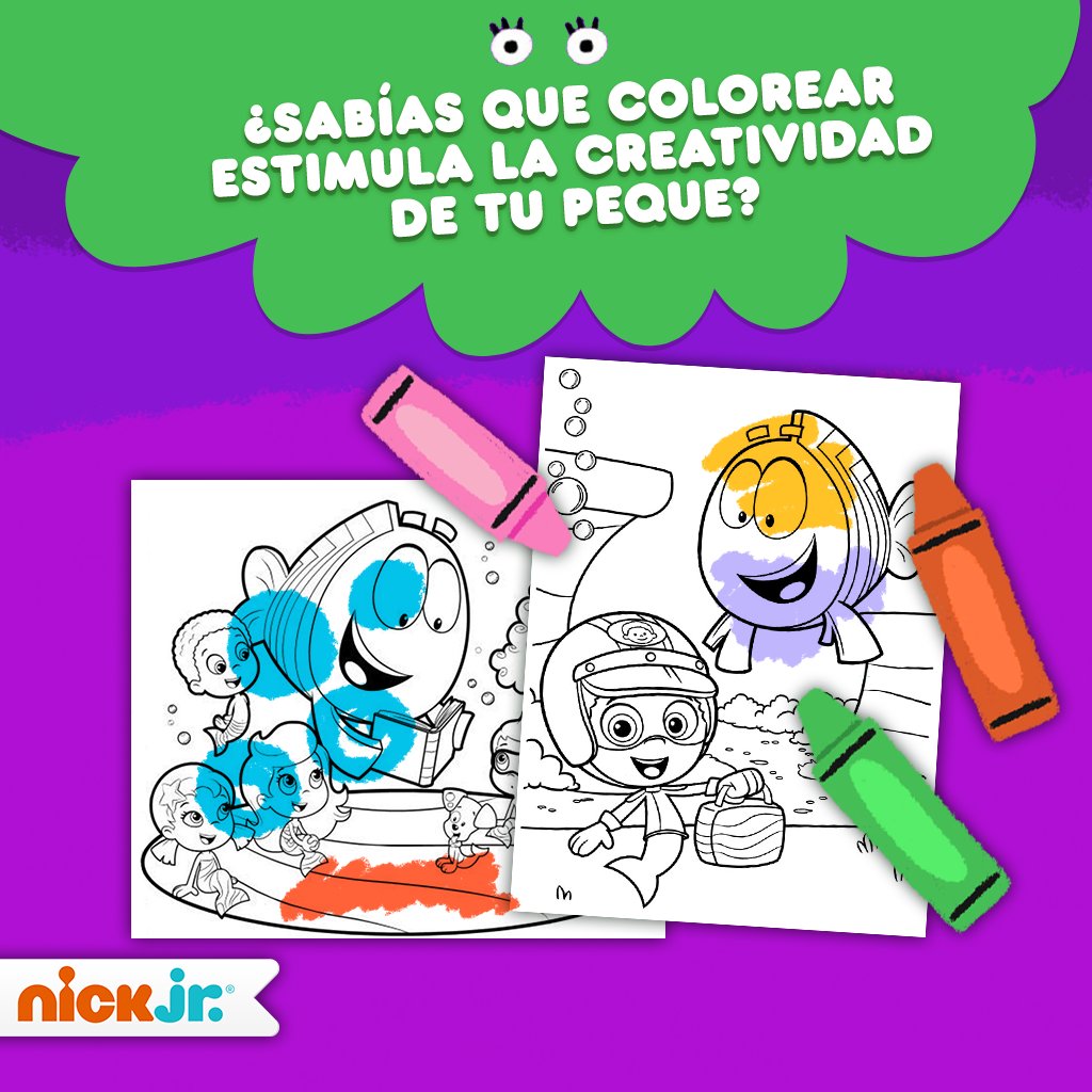 telefe's tweet photo. ¿Y si pintamos a los #BubbleGuppies🐬? La diversión está garantizada. Encontrá muchas actividades para pasarla genial con los chicos en #NickJrEnTelefe >> https://t.co/Dt5pcZngnK https://t.co/imqYBugsPT