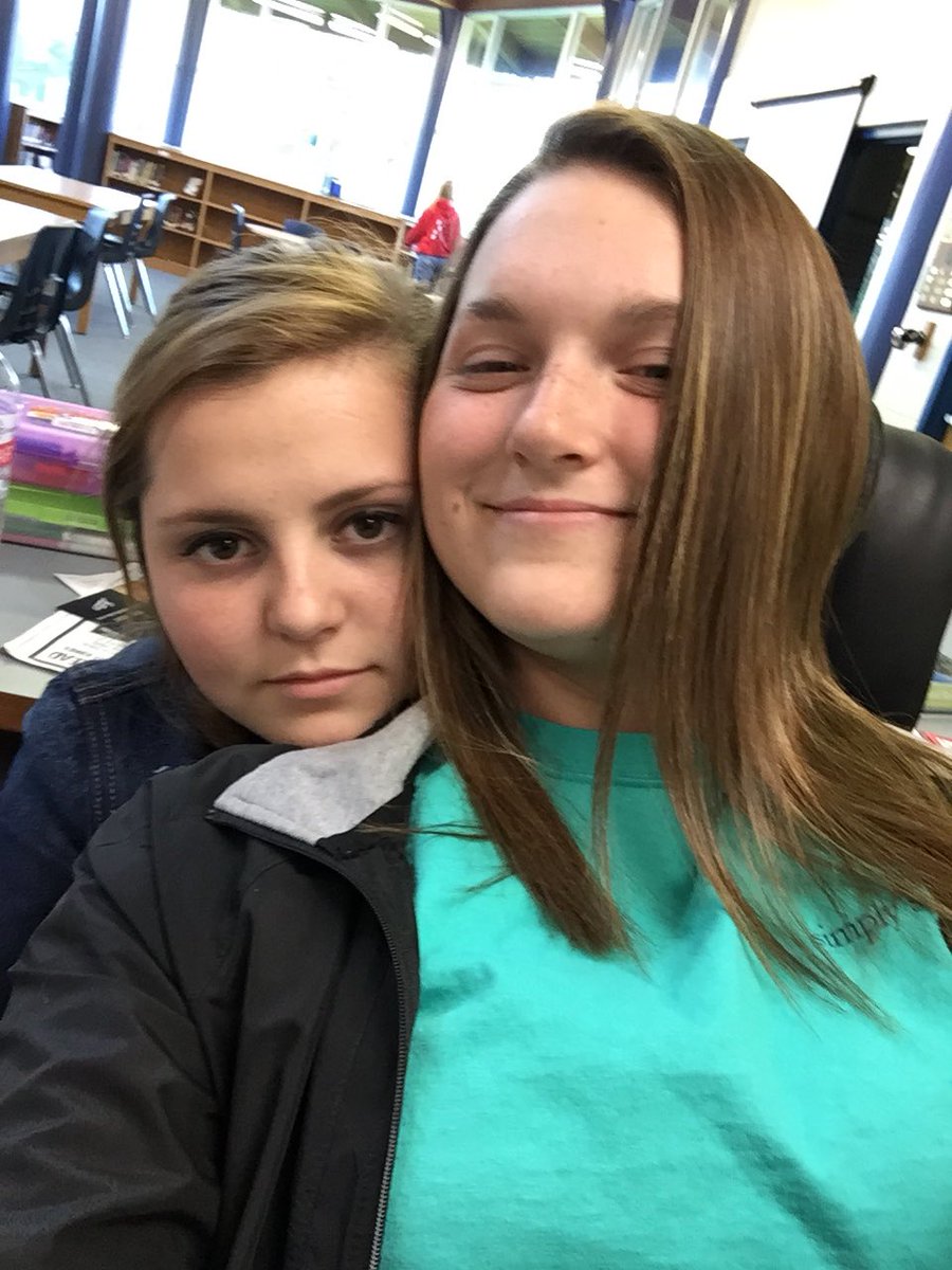 SWSpartanShield's tweet image. I gave the girls my phone during 8th period to look through photos for a yearbook page. I got it back with about 200 pics of @hannahm_2018 and @Keira_zeigler on it. What to do? Load the best ones to our YB site. #yearbookproblems #wearehere