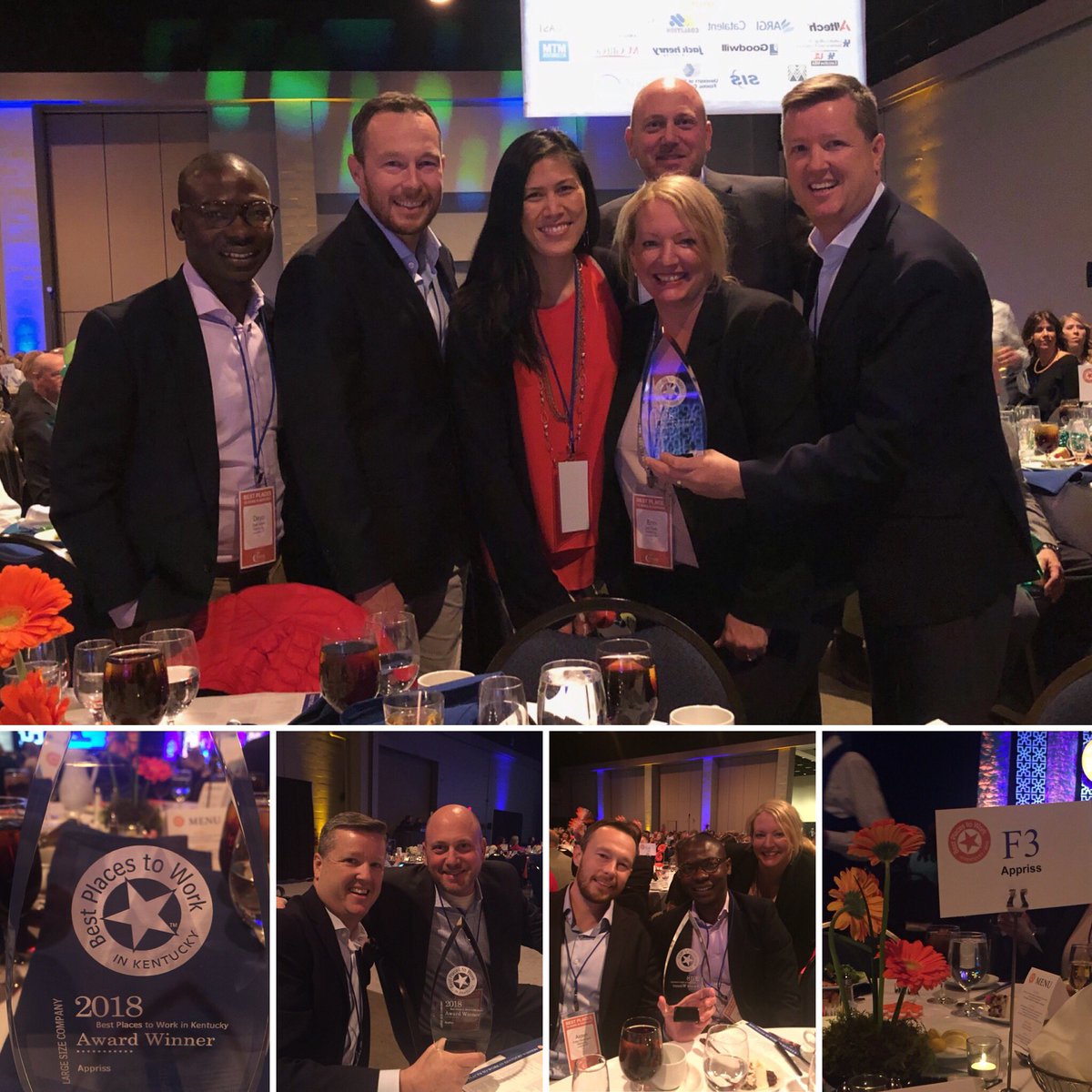 krisiny's tweet photo. Tonight we celebrated @appriss @ApprissSafety @ApprissHealth @ApprissRetail as a Best Place to Work in KY! #BestPlacesKY #knowledgeforgood https://t.co/pDqhGfNLLI