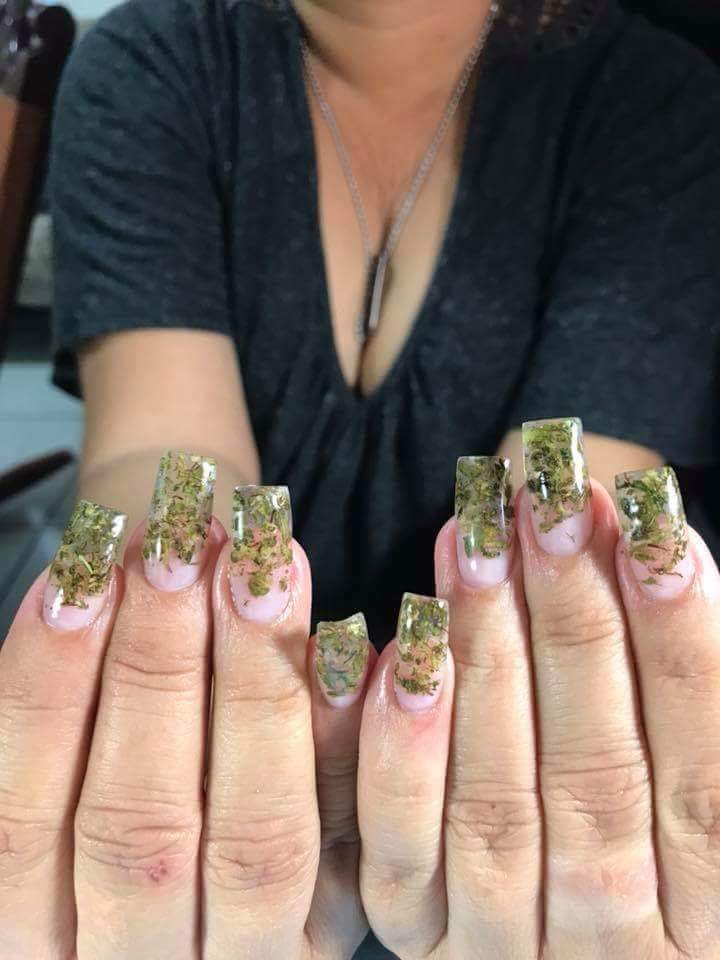 unhas de gel de mandrake