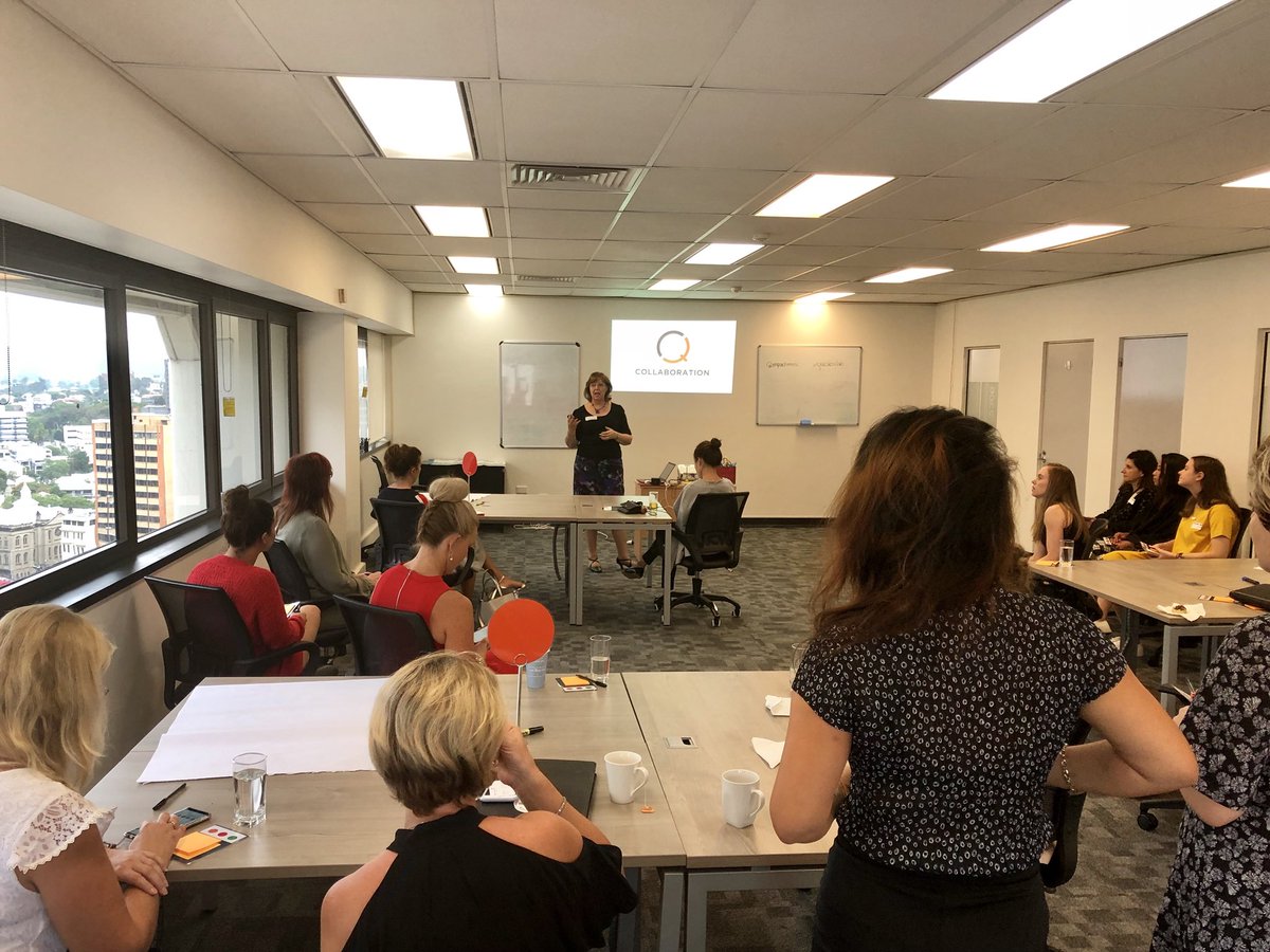 Thanks <a href="/LeanneWyvill/">Leanne Wyvill</a> for facilitating another fantastic Women’s Collaboration Quickstep here at <a href="/RegusAustralia/">Regus Australia</a>. It was great seeing likeminded strong women coming together to help solve each other’s challenges. <a href="/impactinnov/">Impact Innovation</a> #quickcollab #innovation #womeninbusiness