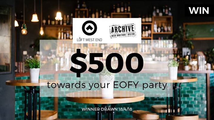 NetworxEvents's tweet photo. Win: One lucky winner at tonight's Networx event will win a $500 voucher for their End of Financial Year party at @loftwestend! #nxbris #loftwestend

Final tickets are available at Event https://t.co/Op47VC7RIs https://t.co/XFMZUkyWVA https://t.co/LdTc5mLptX