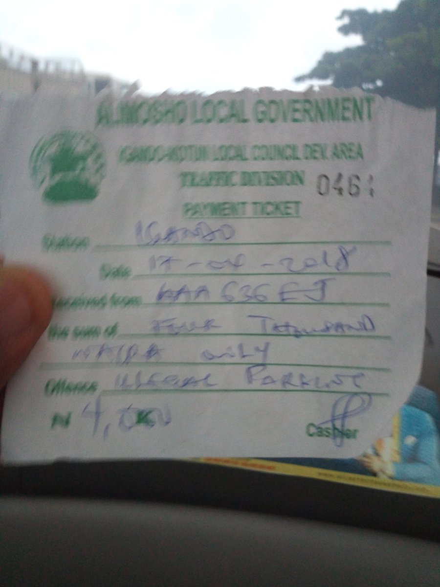 Desmond_Epic's tweet photo. This ticket was issued to a colleague yesterday after he was said have stopped on a road at Egbeda/Ikotun axis and the mentioned amount was collect from him by some people. How authentic is the ticket  @followlasg https://t.co/77WN2B13LS