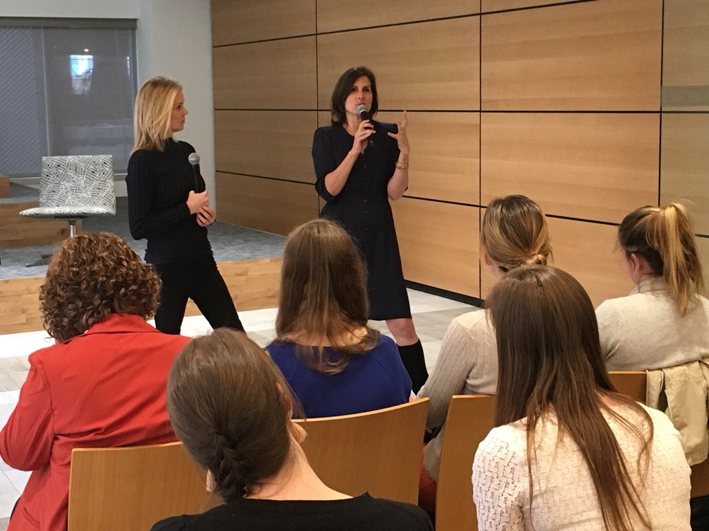 haddadmedia's tweet photo. .@KattyKayBBC @Uber_DC @ClaireShipman “On Sunday Shows I spoke 30% less than the men.” #confidencecodegirls https://t.co/rFEtNV7qJh