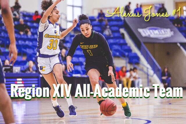 SanJacWBB's tweet photo. Congrats to @lexjones1 on her Region XIV All-Academic selection! #Ownit #FinalChomp๐ https://t.co/JQxbT77X1V