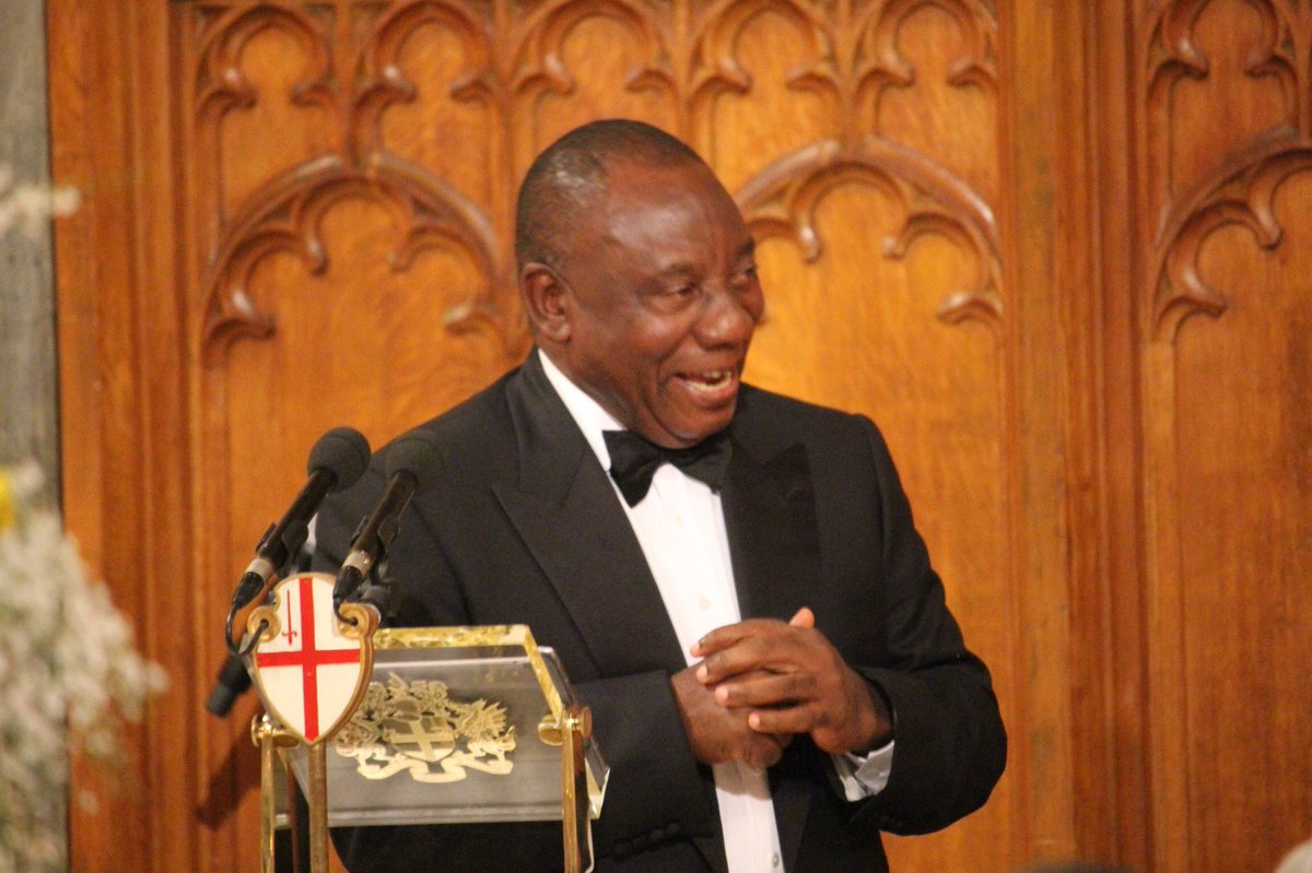 citylordmayor's tweet photo. President @CyrilRamaphosa has spoken about his plans for bettering the lives of South Africans with a renewed push for free trade, expanded foreign direct investment, and bringing the African continent closer together https://t.co/ZbMMyWUiPm