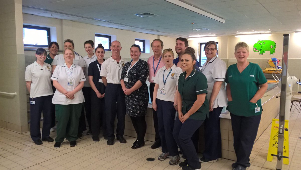 AnitatheOT's tweet photo. STAR audit in Core Therapies out patient dept CDH @LancsHospitals today. Show casing our lovely OT and PT staff and our hydrotherapy pool. Thanks to the audit team @nevildarr @CCCritchley for their advice and feedback and to Frank one of our governors. https://t.co/wLA15aTU14