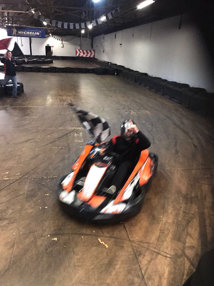 Participants from our PYDP and PIP projects had a fantastic time indoor karting with some of the Antrim Neighbourhood policing team today! @PSNIANDistrict @FundforIreland @RDC_NI
