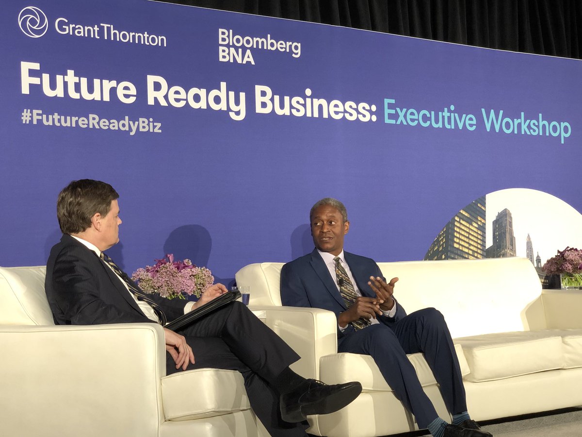 @RaphaelBostic & @mckonomy chatting fed outlook at #FutureReadyBusiness @BloombergTax & @GrantThornton