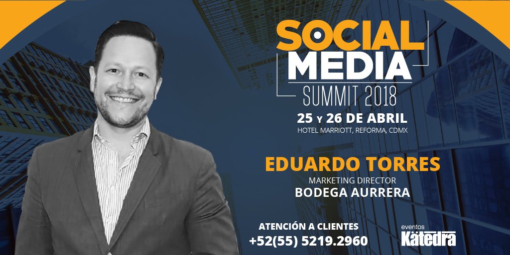 eventoskatedra's tweet photo. Aprende a ser un early adopter de las nuevas innovaciones digitales con los 12 expertos en Social Media Marketing.

Social Media Summit 25 y 26 de abril , Marriott Reforma, CDMX
Compra tu boleto aquí: https://t.co/purpY22Qgq https://t.co/DyNFNdluzT