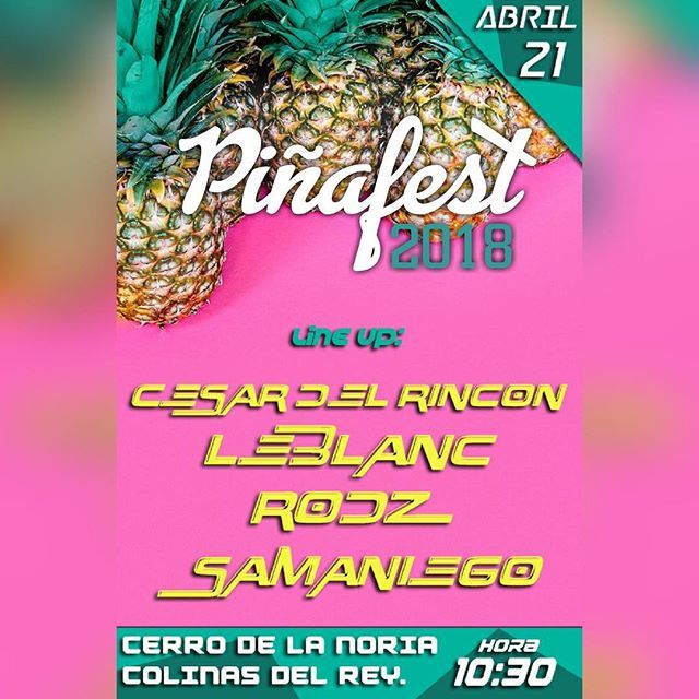 QUEREVEN's tweet photo. Están listos chicooos!!? 🗣 
#Piñafest2018 este sábado, invita a quien quieras, alista tu hielera y tu outfit que vamos a bailar y tomar hasta el amanecer!! 💃🕺🏻🍻🍺🍾👾 La música a cargo de un dinámico line up 🔊🎶🎵⚡️ que extasiara tus oídos 😏 https://t.co/IqBPidGH9t