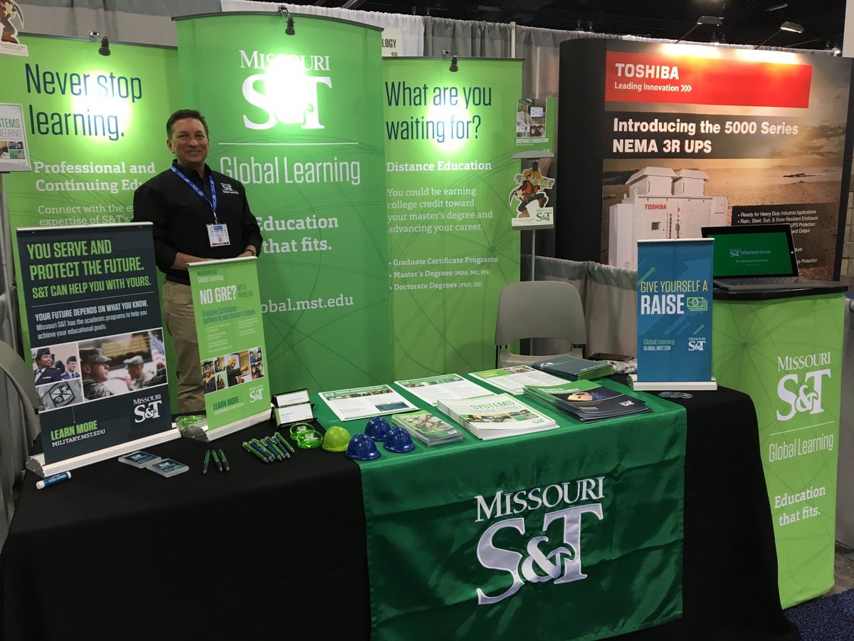 hammonsa's tweet photo. Missouri SandT Distance Education is located at booth 459 at IEEE PES T&amp;D Conference &amp; Exposition (Power Forward) in Denver, Colorado. Stop by and see them! https://t.co/f8N9ZSipOZ
