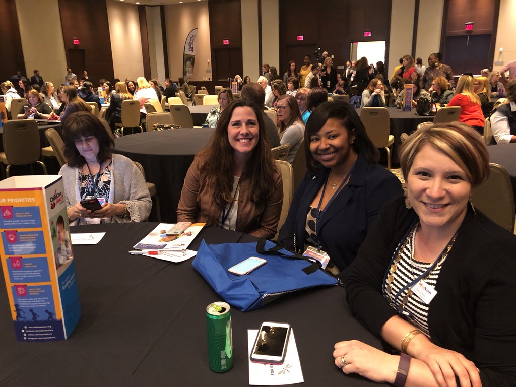 ChildCareAware's tweet photo. We are ready to #CelebrateChildCare!!!! Welcome to the opening plenary for the child care event of the year. #30years #Symposium18 https://t.co/gDqfOmIWcb