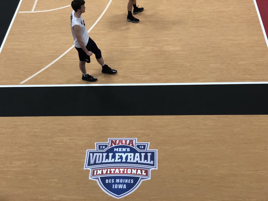 RAMA_Athletics's tweet photo. The @NAIA Men’s National Volleyball tournament set off early today! Here’s a look from the outside and inside of the event at Grand View University. https://t.co/mt2OkXWQUW